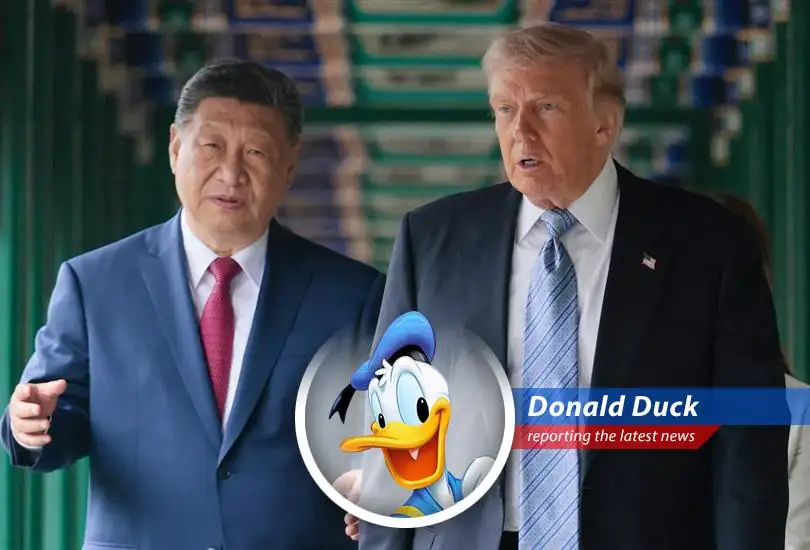 President Trump and Xi Jinping during their summit in Beijing, discussing crucial issues including Taiwan.