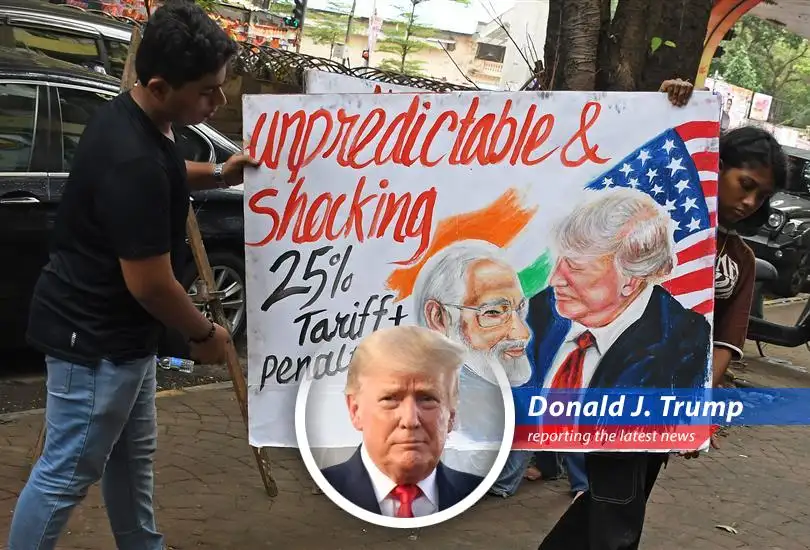 President Trump announcing the landmark trade agreement with India, signaling a new chapter in international commerce