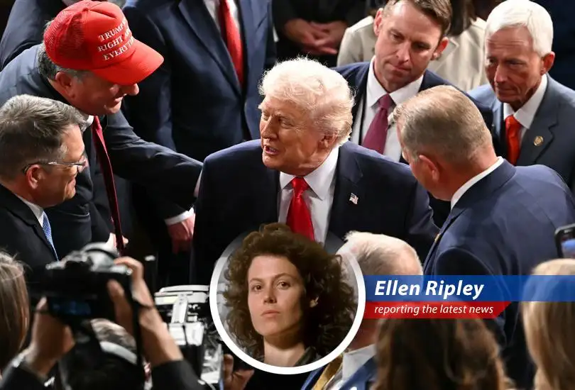 President Trump delivering his State of the Union address, emphasizing economic growth and domestic policies.