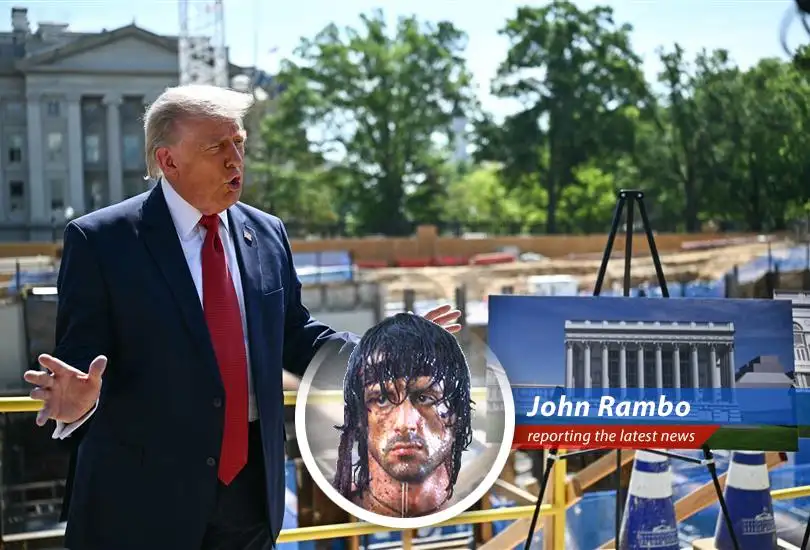 President Trump discussing Iran relations at the White House