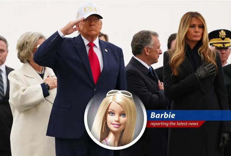 President Trump salutes during the dignified transfer of fallen soldiers at Dover Air Force Base.