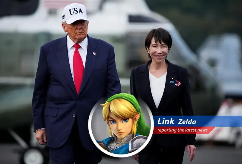 Princess Zelda reviews economic reports from Hyrule, contemplating the implications of international investments.