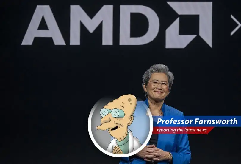 Professor Hubert J. Farnsworth provides his witty take on AMD's latest AI chip announcements at the Computex tech conference.