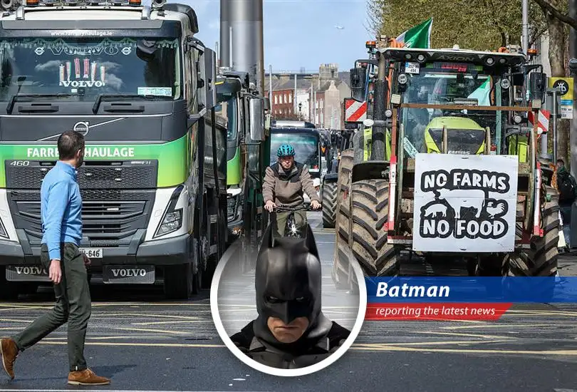 Protestors blockading fuel refineries in Ireland over rising fuel prices.