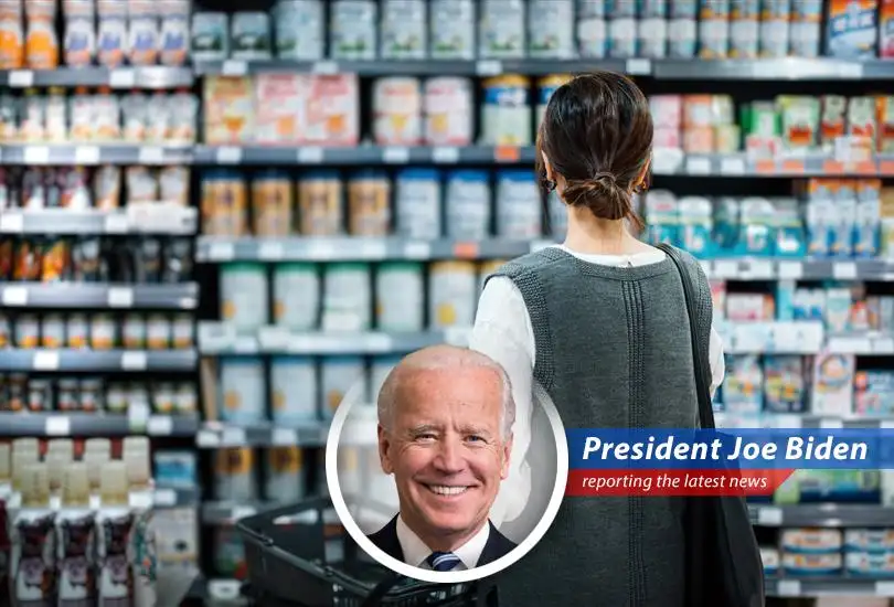 Recalled baby formula products on a store shelf. Parents and investors are on edge amidst the growing crisis.