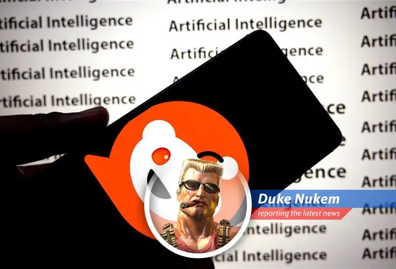 Reddit logo displayed on a smartphone screen showing the app interface. The background is blurred, indicating the platform's widespread use and popularity.