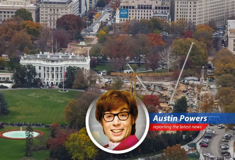 Rendering of the proposed White House ballroom amidst legal challenges. Austin Powers reporting live.