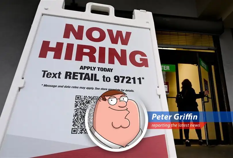 Retail workers stocking shelves, symbolizing the unexpected hiring boom in the retail sector despite economic uncertainties.