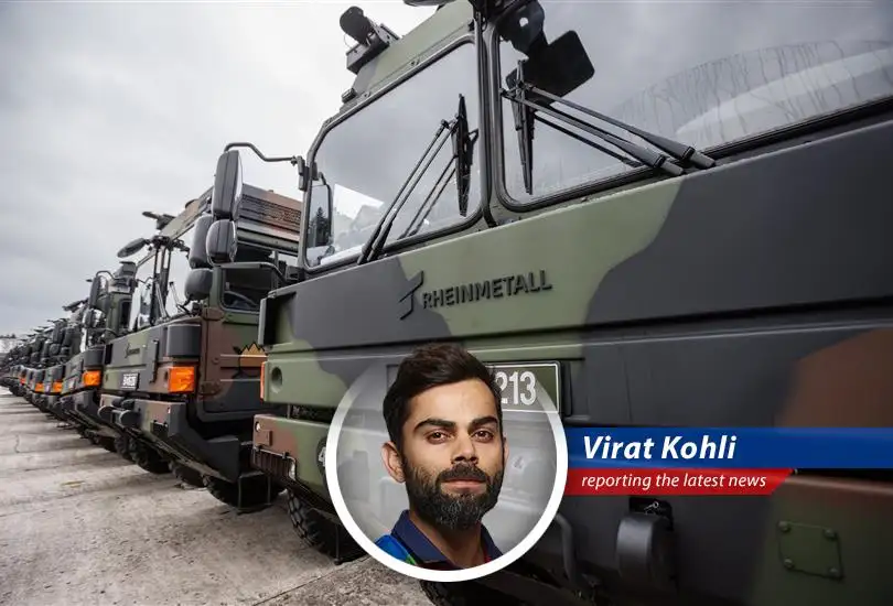 Rheinmetall anticipates massive growth driven by defense spending, but skepticism lingers over long-term sustainability. No exclamation marks, questions marks or column characters.