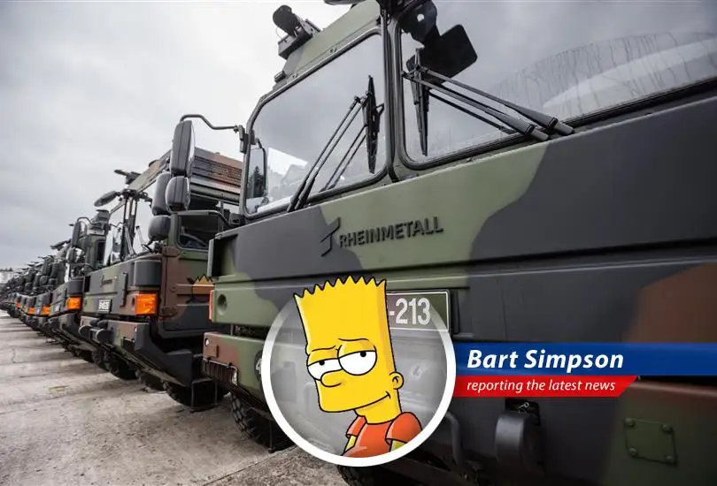 Rheinmetall headquarters, where they're probably not saying, 