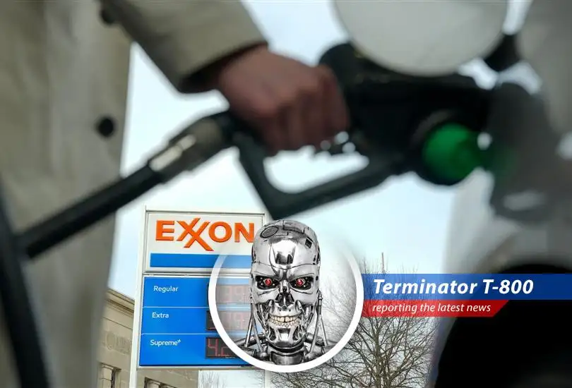 Rising gas prices at a local gas station.