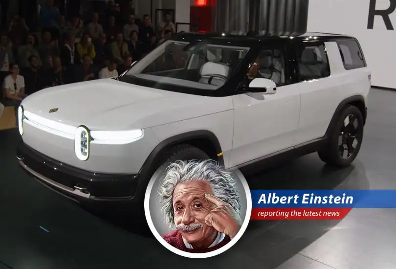 Rivian CEO RJ Scaringe showcases the R2, a smaller, more affordable SUV designed to broaden the company's reach in the competitive EV market.