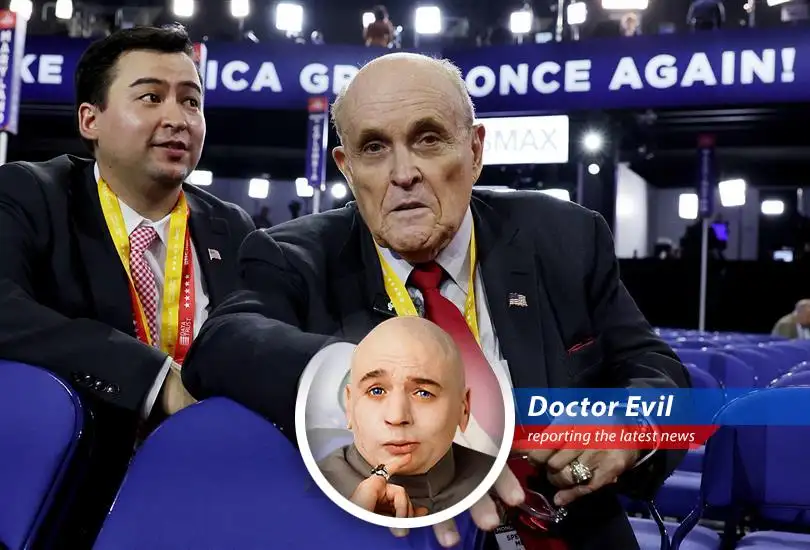 Rudy Giuliani hospitalized with pneumonia, his condition described as critical but stable.
