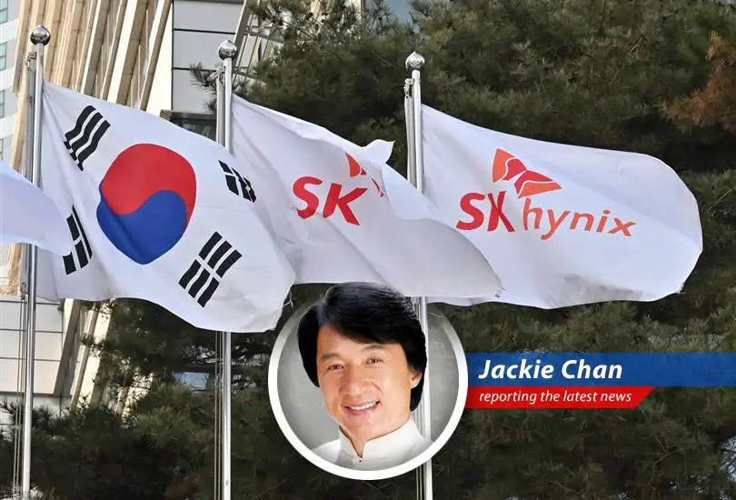 SK Hynix headquarters showcases its dominance in the high-bandwidth memory (HBM) market, essential for AI data centers.