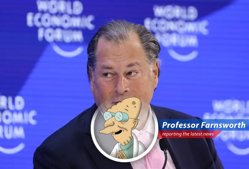 Salesforce CEO Marc Benioff optimistic about company's future, citing AI and strategic acquisitions as key growth drivers.