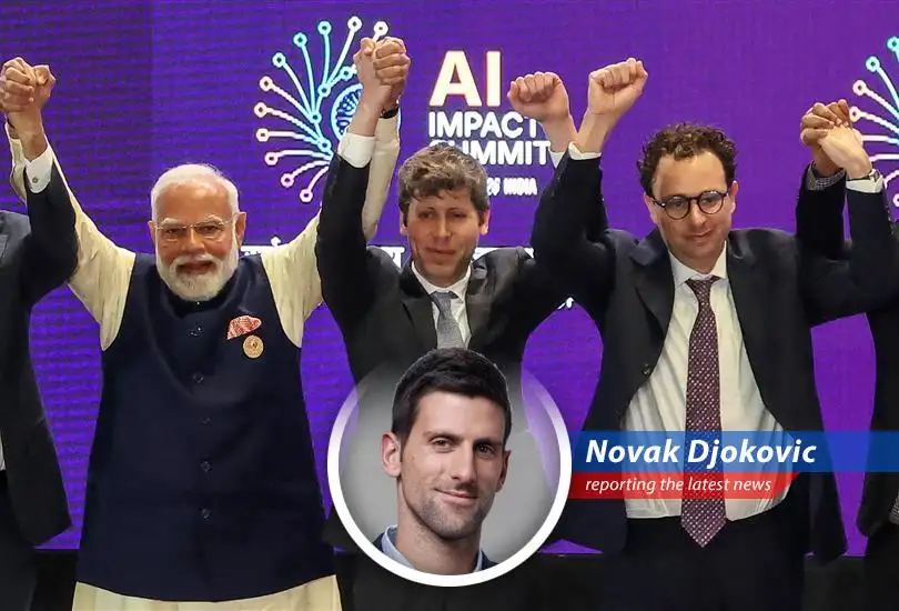 Sam Altman and Dario Amodei abstain from joining hands at the India AI Impact Summit, highlighting the ongoing rivalry between their AI companies.