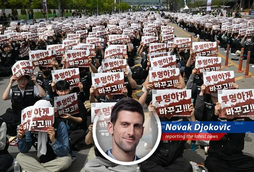 Samsung headquarters in Seoul experiencing market volatility due to labor dispute