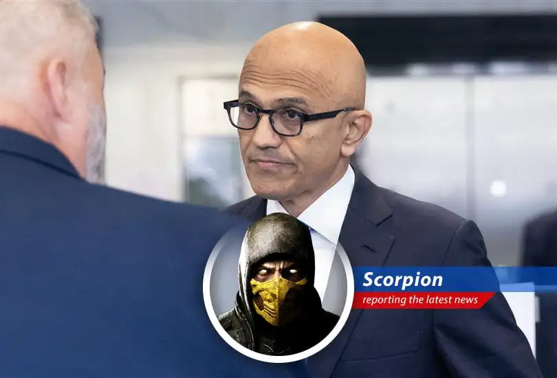 Satya Nadella on the stand during the Musk v. Altman trial in Oakland, California.