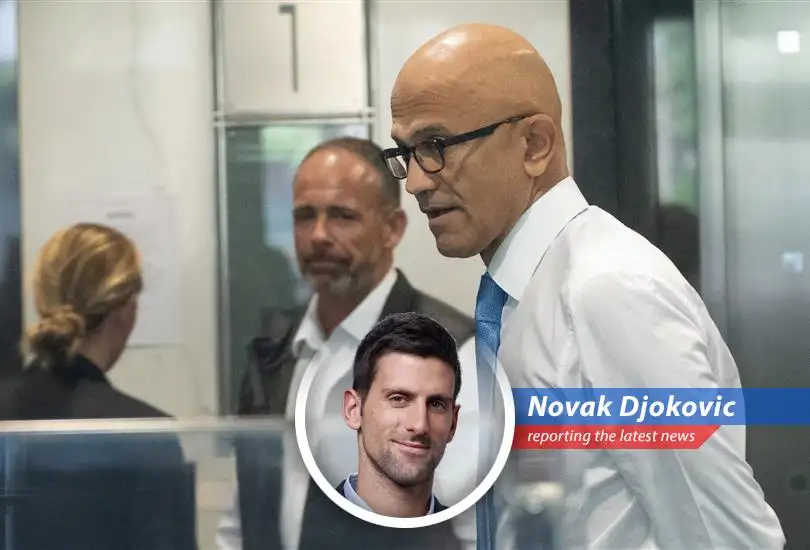 Satya Nadella testifying in the Musk v. Altman trial, addressing Microsoft's investment in OpenAI.