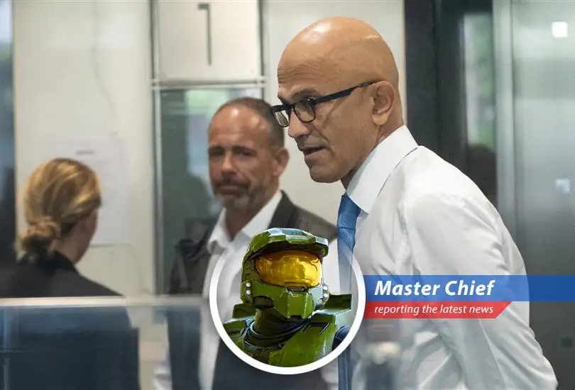 Satya Nadella testifying in the Musk v. Altman trial, addressing Microsoft's partnership with OpenAI and its implications.