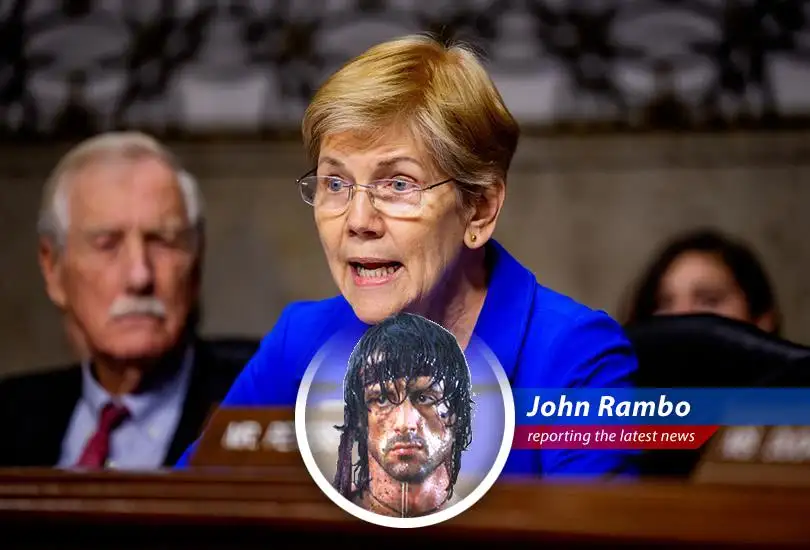 Senator Elizabeth Warren addresses the Senate Armed Services Committee on the situation of stranded Americans in the Middle East.