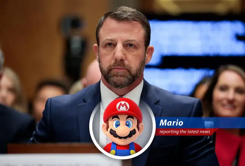 Senator Markwayne Mullin addresses the Senate committee during his confirmation hearing.