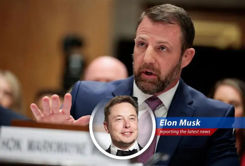 Senator Markwayne Mullin during his confirmation hearing, facing questions about his leadership style and policy stances.