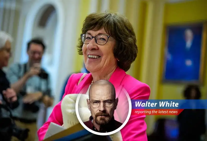 Senator Susan Collins campaigns for her sixth term amidst rising political tensions in Maine.