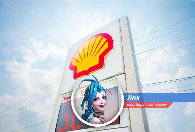 Shell's headquarters against a backdrop of rising oil prices