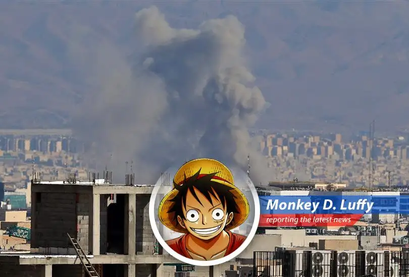 Smoke billows from oil facilities in Iran mirroring the chaos of a pirate brawl as global markets brace for impact.