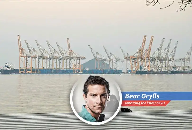 Smoke billows from the Fujairah oil hub after a drone attack. Civil defense teams are battling the blaze.