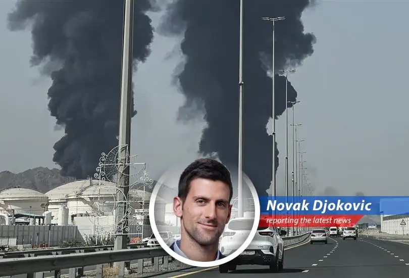 Smoke rises from Fujairah oil facilities, highlighting escalating tensions in the region.