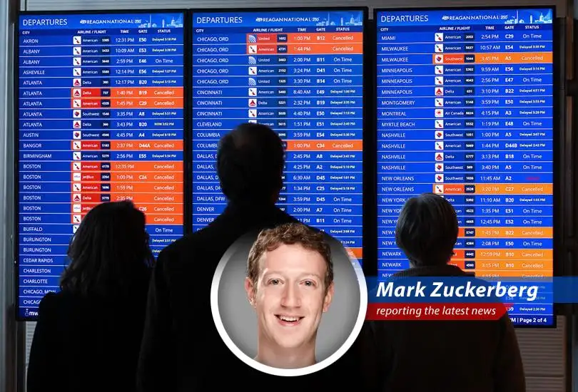 Snow-covered planes await de-icing, symbolizing the challenges airlines face during severe winter storms