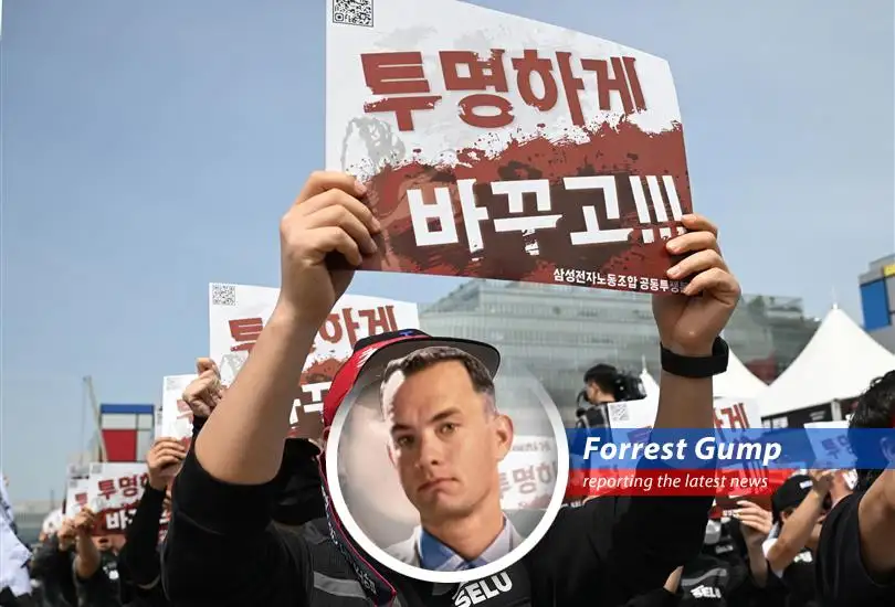 South Korean President and Samsung executives are in tense negotiations to avert a potential strike.
