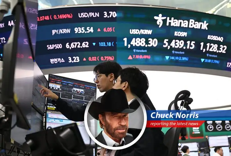 South Korea's Kospi experiences significant volatility amidst heavy foreign investor sell-offs.