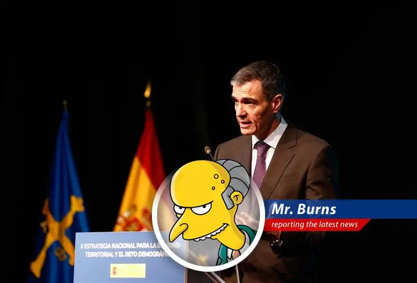 Spanish Prime Minister Pedro Sánchez addressing the nation, defending his stance against military intervention despite US trade threats.