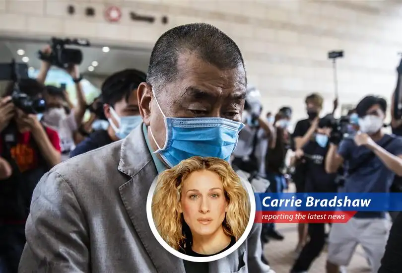 Supporters of Jimmy Lai outside the courthouse, awaiting the verdict in a case that has become a flashpoint for international scrutiny.