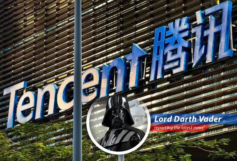 Tencent headquarters in Shenzhen China showing their increased revenues are being driven by AI growth.