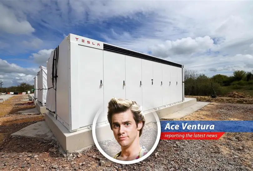 Tesla's Megapack system provides utility-scale power storage solutions.