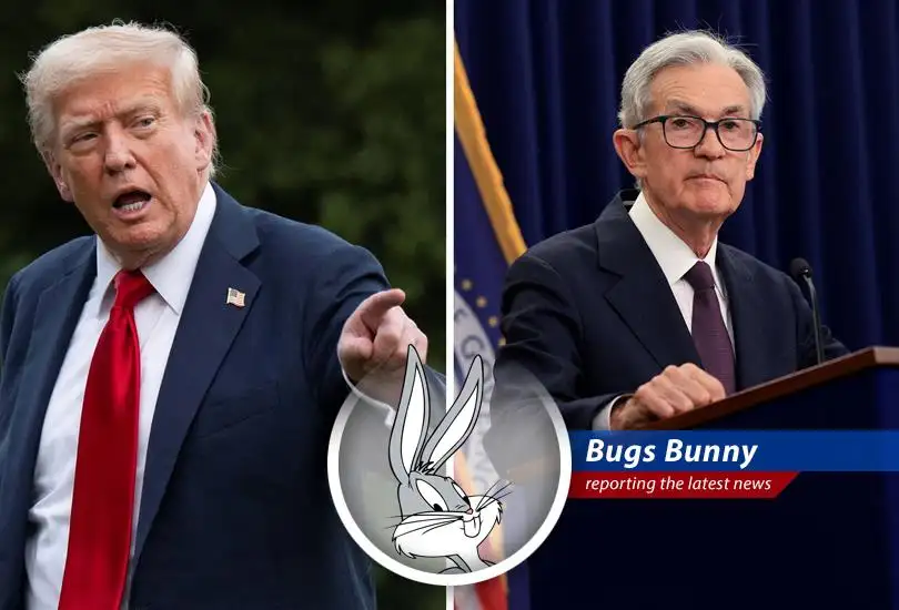 The Federal Reserve building amidst ongoing debate about interest rate policies and presidential influence.