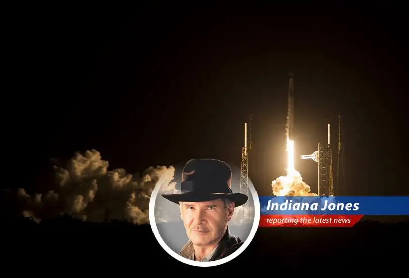 The SpaceX Falcon 9 rocket launches from Cape Canaveral, carrying the Crew-12 mission to the International Space Station.