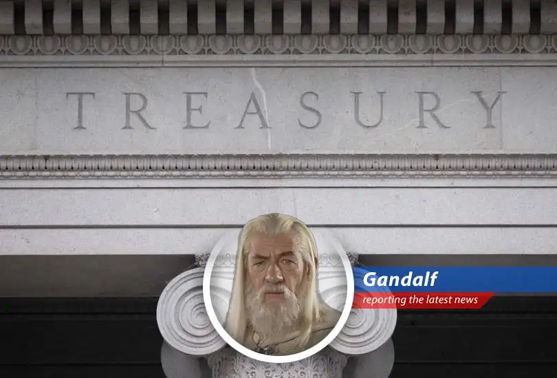 The US Treasury Building stands as a silent witness to the nation's ongoing fiscal challenges.