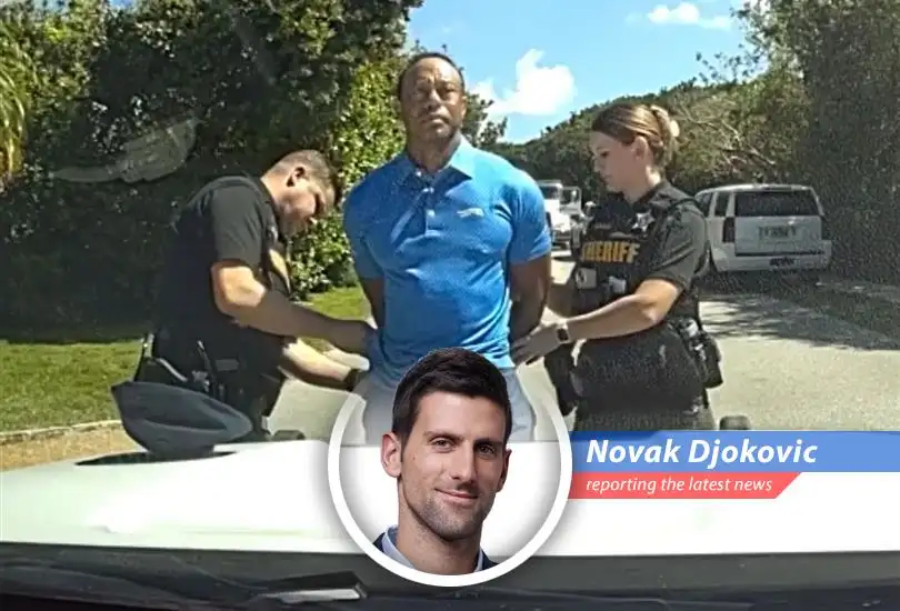 Tiger Woods during a press conference, reflecting on the importance of personal well-being amidst professional challenges.