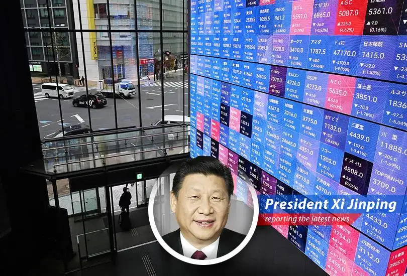 Trading screens reflect market downturn following Trump's address on Iran, showcasing investor unease.