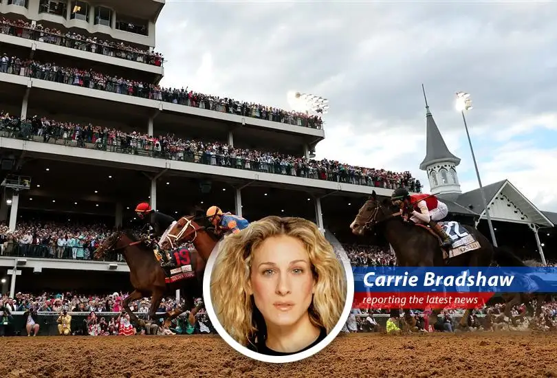 Trainer Cherie DeVaux and jockey Jose Ortiz celebrate their historic Kentucky Derby win with Golden Tempo, marking a new era in horse racing.
