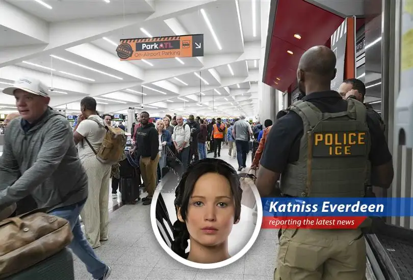 Travelers navigate crowded airport security lines as the government shutdown impacts TSA staffing.