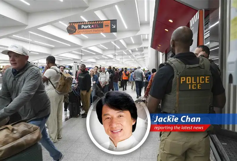 Travelers queue at airport security checkpoints, experiencing long wait times due to TSA staffing shortages during the government shutdown.