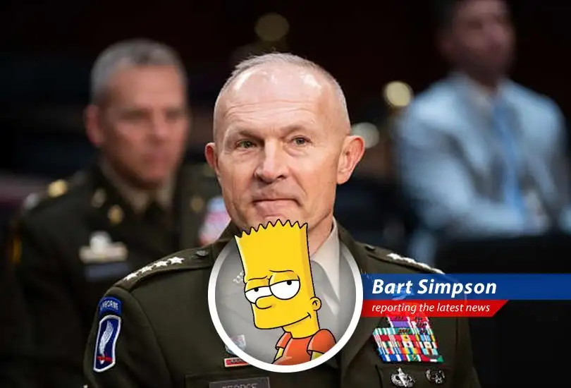 U.S. Army Chief of Staff Randy George, who just got the boot from Defense Secretary Pete Hegseth. Doh.