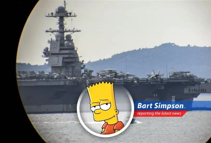 U.S. Navy enforcing the Iranian ports blockade.