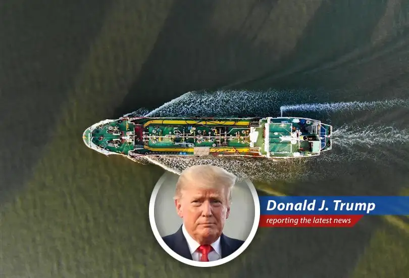 U.S. Navy imposing a blockade on Iranian ports, disrupting global oil supplies.